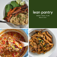 Weekly Meal Plan | March 23rd