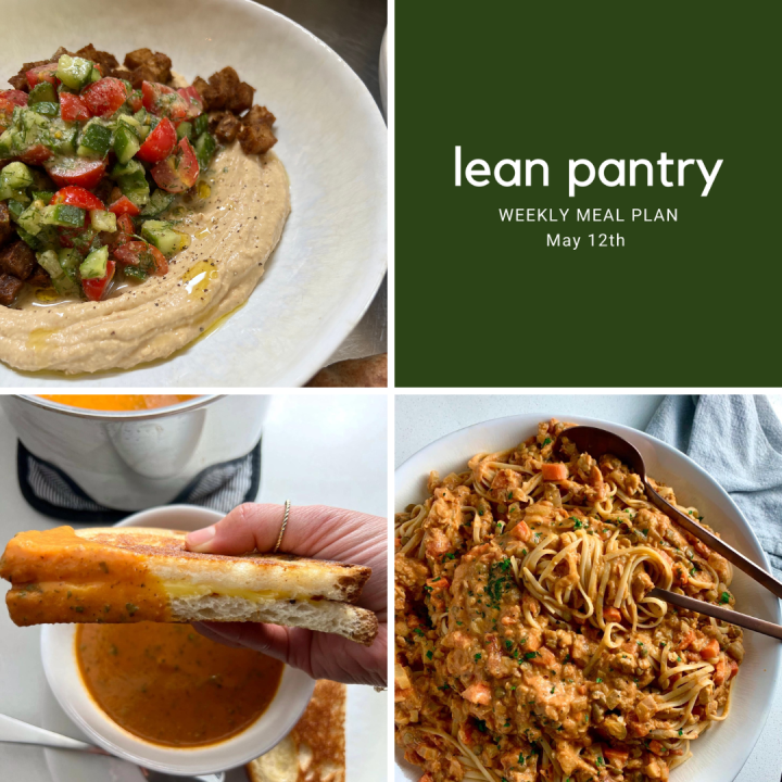 Weekly Meal Plan | May 12th
